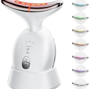 Facial & Neck Massager: Red Light Therapy for Women, Skin Lifting Beauty Device,7 in 1 LED Facial Sculptor Tool for Women's Daily Skincare