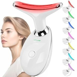 Facial Massager Red-Light-Therapy-for-Face and Neck, Face   culpting Wand with 7 Color